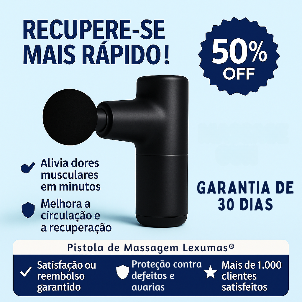 Pistola de Massagem Lexumas®