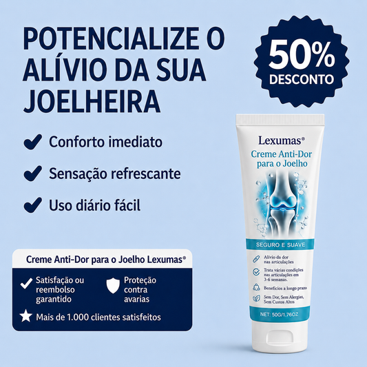 Creme anti-dor para os joelhos