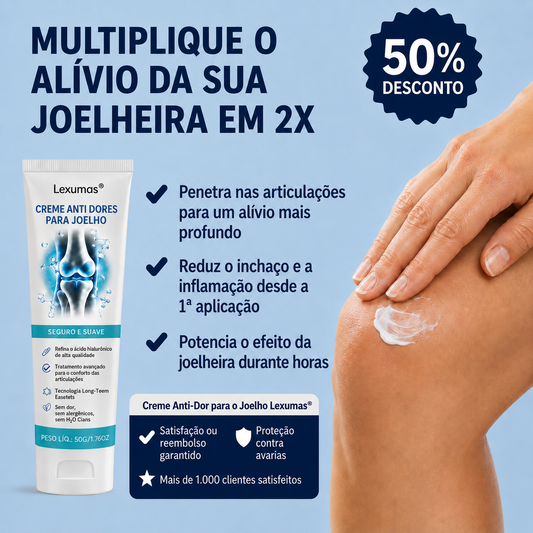Creme anti-dor para os joelhos