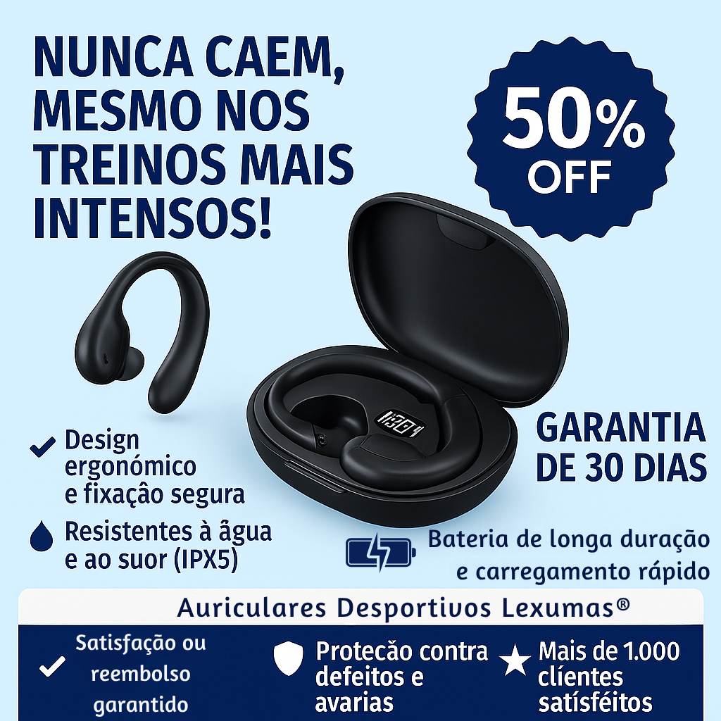 Auriculares Desportivos Lexumas®
